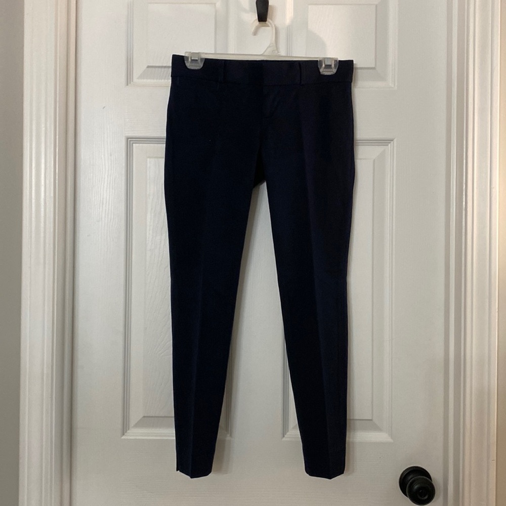 Navy Dress Pants Banana Republic Sloan Fit 00 Petite